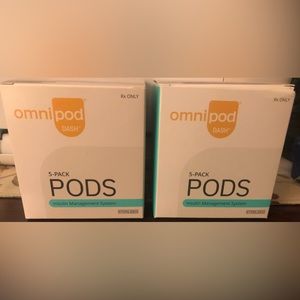 Omnipod Dash (2 boxes included) New and Sealed 5 pods each EXP 9/10/2023